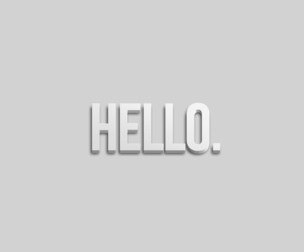 3D Hello PSD Fully Editable Text Effect. Layer Style PSD Mockup Template