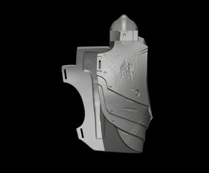 Predator Armor Bust  Scale 1:1 File STL-OBJ for 3D Printing