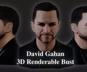 David Gahan renderable bust