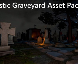 Realistic Graveyard Asset Package
