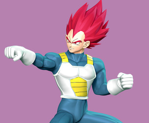 Vegeta SSJ God - Dragon Ball