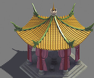 Palace - pavilion - hexagonal pavilion
