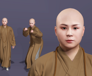 Buddhist XuanZang Monk Tang from Journey to the West《西游记》唐僧 三藏法师 中国古代和尚 玄奘 佛教圣僧侣