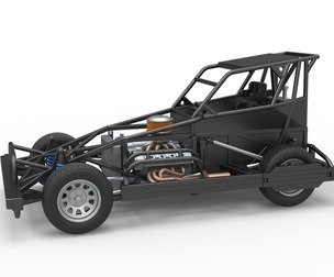 New Zealand Superstock car Base V4 Scale 1:25