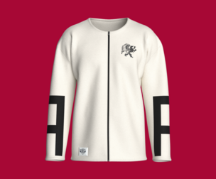 Men Printed Zip Sweatshirt With Patch | Marvelous / Clo3d / obj / fbx