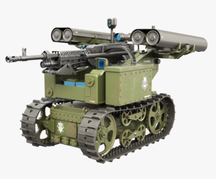 Military Tracked Robot V2 Military Green