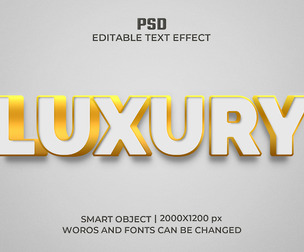 Luxury PSD Fully Editable Text Effect. Layer Style PSD Mockup Template