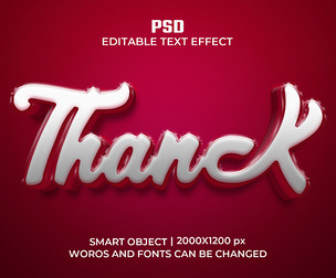 Tanck PSD Fully Editable Text Effect. Layer Style PSD Mockup Template