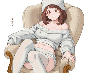 Uraraka winter clothes