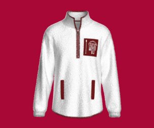 Men Sherpa Jacket With Printed Zip Pocket | Marvelous / Clo3d / obj / fbx