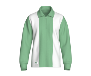 Men Half Zip Polo Sweatshirt With Patch | Marvelous / Clo3d / obj / fbx
