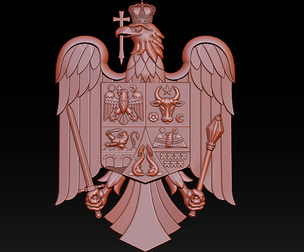 Royal Eagle Coat of Arms Relief