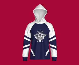 Men 2 Ton Printed Raglan Hoodie | Marvelous / Clo3d / obj / fbx