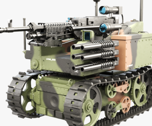 Military Tracked Robot Camo