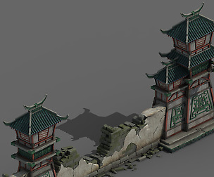 Building - broken wall 05
