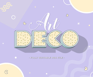 Deko PSD Fully Editable Text Effect. Layer Style PSD Mockup Template
