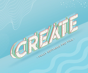 Create PSD Fully Editable Text Effect. Layer Style PSD Mockup Template