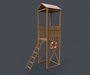 PBR Beach Lifeguard Watch Tower