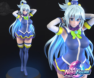 Aqua Konosuba Figurine stl printable collectable