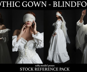 Gothic Gown - Stock Model Pose Reference Pack