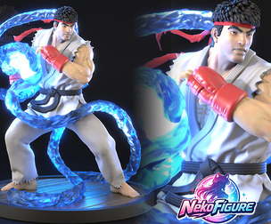 Ryu Street Fighter Statue Figurine stl printable