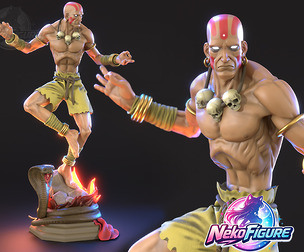 Dhalsim Street Fighter Statue Figurine stl printable