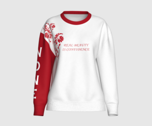 Girls Long Neck Printed Sweatshirt - NONE | Marvelous / Clo3d / obj / fbx