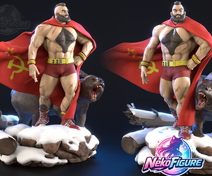 Zangief Street Fighter Statue Figurine stl printable