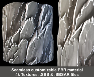 Rock Stylized Substance Material and textures