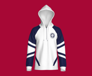 Men Half Zip Printed Raglan Hoodie | Marvelous / Clo3d / obj / fbx