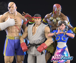 Collection Street Fighter Statues Figurines stl printable