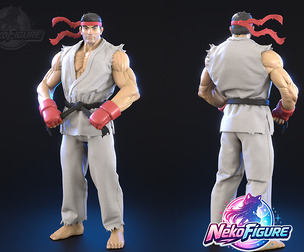 Ryu Street Fighter Statue Figurine stl printable