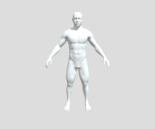 Male Base Mesh 3D Model for Characters, Games & Animation