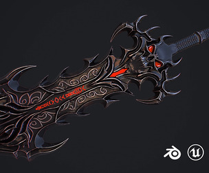 Fantasy sword 31 3D model