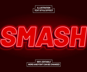 Smash Text Effects, EPS Template File.