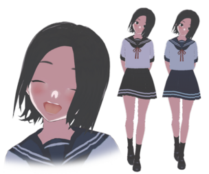 Anime Female Student Sayuri