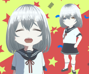 Gameready Anime - Chibi School Girl