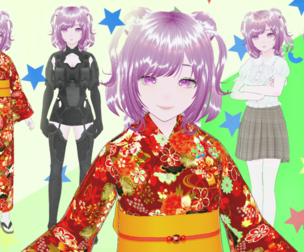 Anime Girl Riza - 4 Outfits Bundle