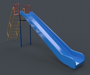 PBR Modular Outdoor Straight and Wave Slide A