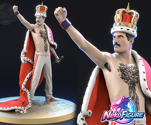 Freddie Mercury Statue Figurine stl printable