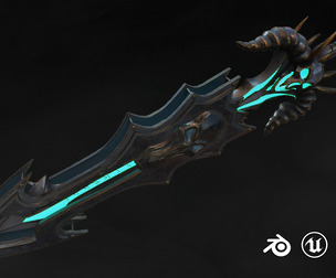 Fantasy sword 24 with scabbard