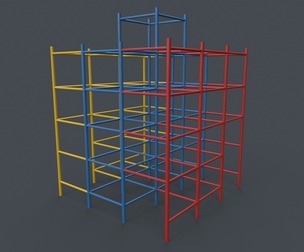 PBR Outdoor Playground Steel Climbing Bars A