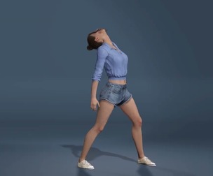 K-Pop Idol Jennie 3D Character - Realistic Full Body & Face Rig - Sexy Chair Dance Animation