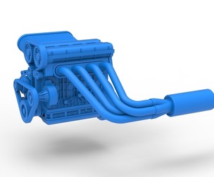 Engine of New Zealand Minisprint Scale 1:25