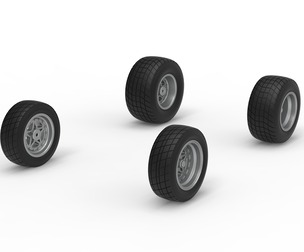 Wheel Set of New Zealand Minisprint Scale 1:25