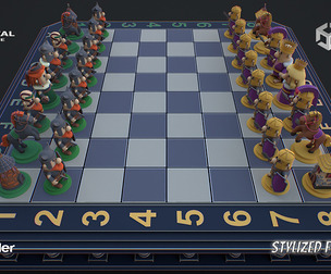 Chess game ready 3d model