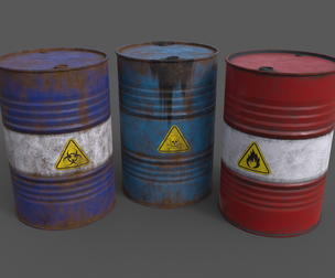 PBR Oil Drum Barrel A