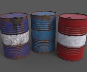 PBR Oil Drum Barrel B