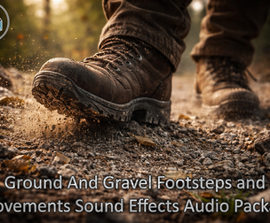 Ground And Gravel Footsteps and Movements Sound Effects Audio Package
