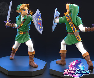 Link Ledgend of Zelda Statue Figurine stl printable